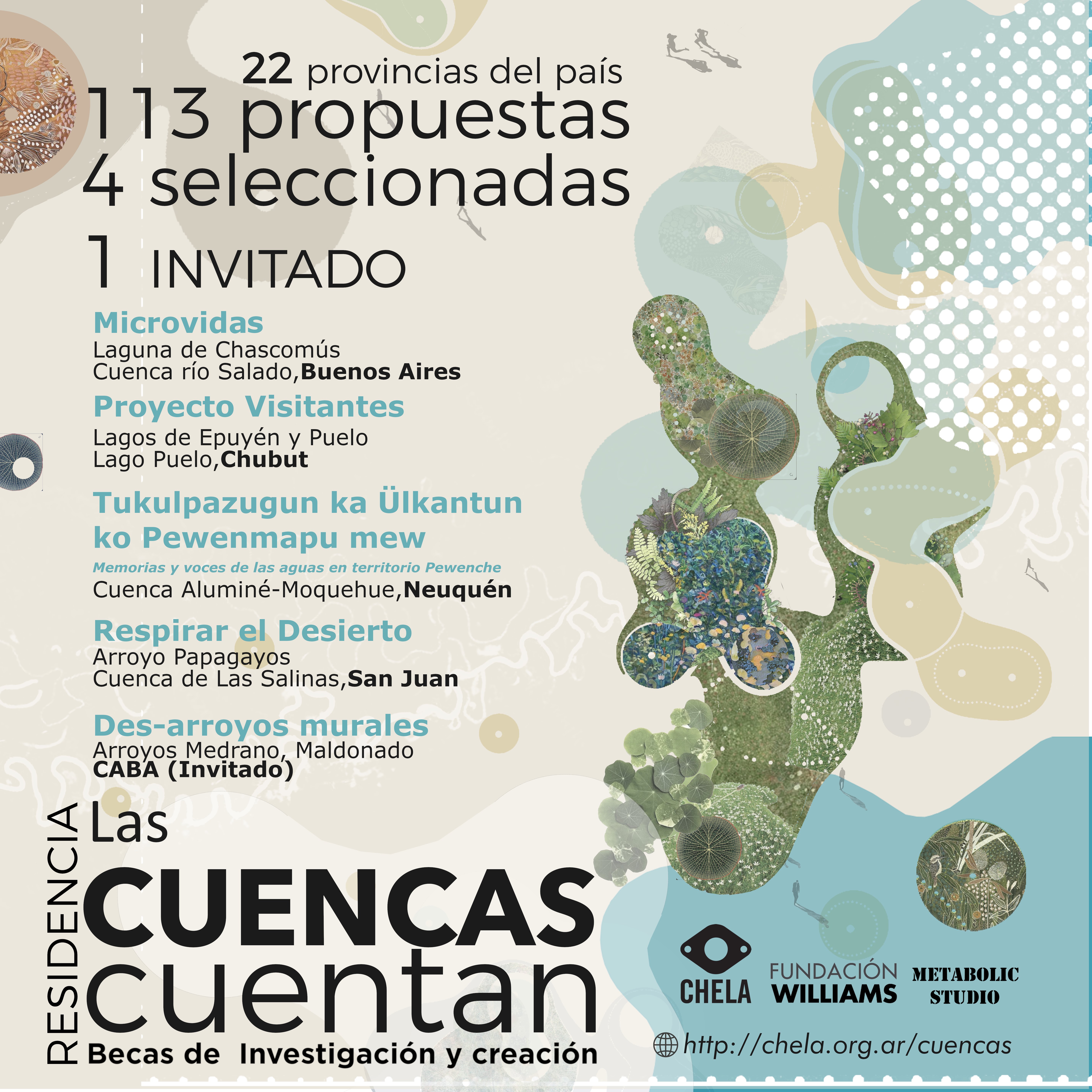Volante con las propuestas seleccionados para la edición 2026