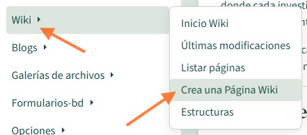Pagina Desde Menu